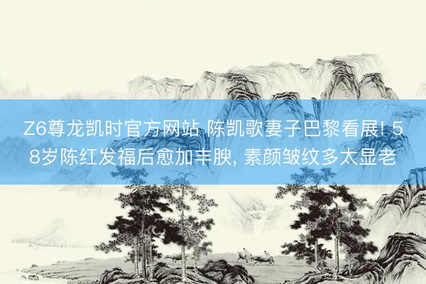 Z6尊龙凯时官方网站 陈凯歌妻子巴黎看展! 58岁陈红发福后愈加丰腴，<a href=