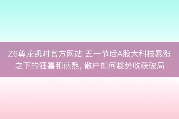 Z6尊龙凯时官方网站 五一节后A股大科技暴涨之下的狂喜和煎熬， 散户如何趁势收获破局