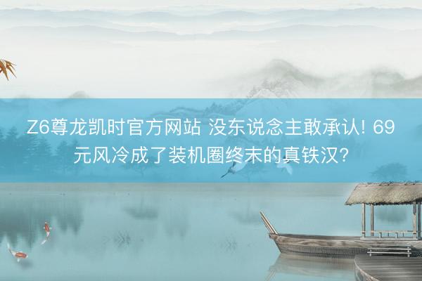 Z6尊龙凯时官方网站 没东说念主敢承认! 69元风冷成了装机圈终末的真铁汉?