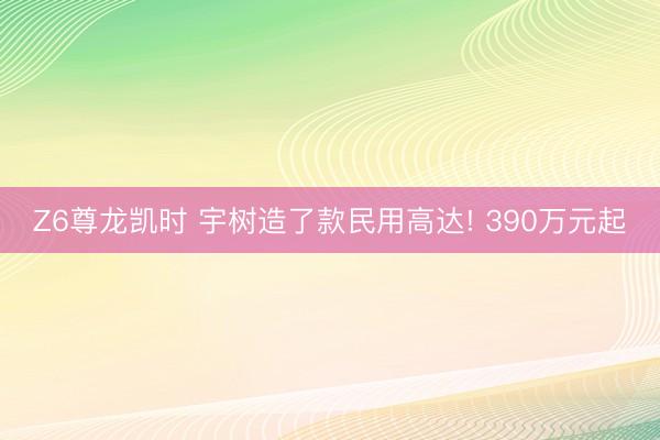 Z6尊龙凯时 宇树造了款民用高达! 390万元起