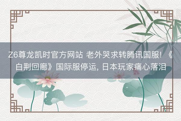 Z6尊龙凯时官方网站 老外哭求转腾讯国服! 《白荆回廊》国际服停运， 日本玩家痛心落泪