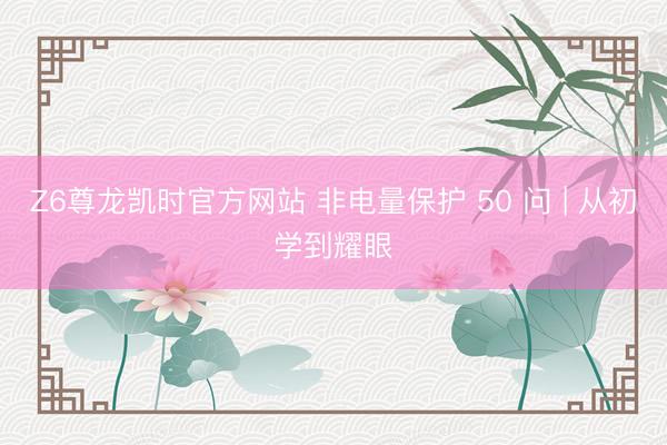 Z6尊龙凯时官方网站 非电量保护 50 问 | 从初学到耀眼