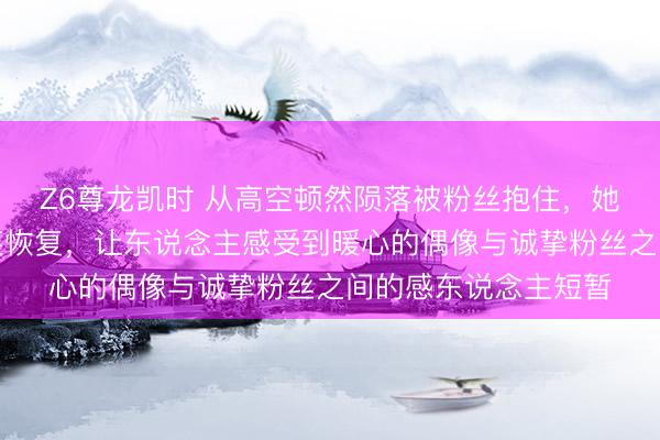 Z6尊龙凯时 从高空顿然陨落被粉丝抱住，她几秒钟的慌乱后浅笑恢复，让东说念主感受到暖心的偶像与诚挚粉丝之间的感东说念主短暂