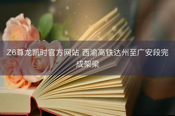 Z6尊龙凯时官方网站 西渝高铁达州至广安段完成架梁